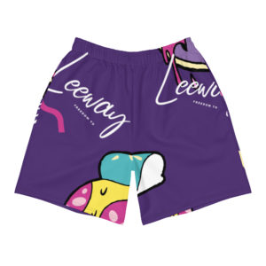 Men's Purple Pizza Athletic Long Shorts