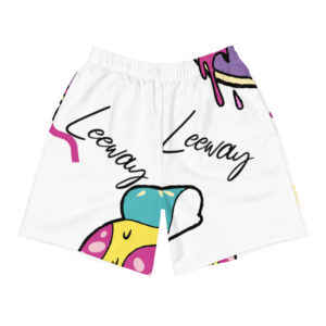 Men's white pizza Athletic Long Shorts