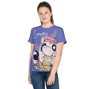 Youth hungry unicorn crew neck t-shirt