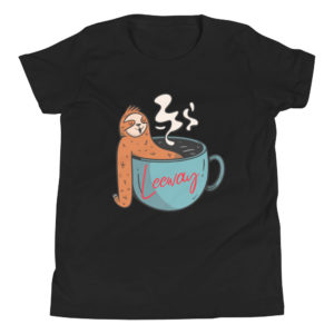 Youth sleepy sloth Short Sleeve T-Shirt