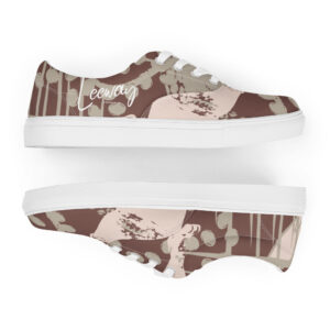 Proud panther Men’s lace-up canvas shoes